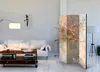 3-teiliger Einseitiger Vlies Paravent - Enchanted in Marble Produktbild-Vorschau 2