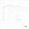 KOMTO Schreibtisch mit Stauraum Weiß – PC Tisch mit 2 Produktbild-Vorschau 7
