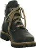 A black leather boot with brown laces is shown against a white background. Voir les images du produit