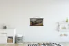 MuchoWow® Textilposter Ein Dampfzug bei grauem Himmel 60x30 Produktbild-Vorschau 2