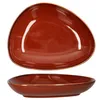 Two views of a brown, speckled ceramic plate. Produktbild-Vorschau