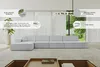 ALTDECOR Ecksofa in L-Form IREA-L3-v3 412x165x77 cm Beige Produktbild-Vorschau 6