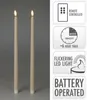 Gewachste LED-Tischkerzen, 38 cm Produktbild-Vorschau 3