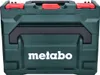A dark green Metabo tool case with red latches and a black handle. The Metabo logo is visible in white on the front. Produktbild-Vorschau