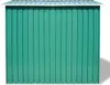 vidaXL Casetta da giardino in metallo verde 257 x 205 x 178 Anteprima dell’immagine prodotto 13