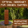 Gartenstecker Rost 55 cm Gartenaufsteller Metall Produktbild-Vorschau 5