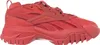 A side profile of a red Reebok sneaker. Voir les images du produit