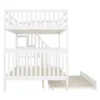 Etagenbett 140x200 cm mit Treppenregal und ausziehbarem Produktbild-Vorschau 11