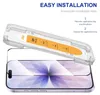 An installation guide for a screen protector on a smartphone. Produktbild-Vorschau
