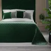Copriletto VELVI 010 verde scuro 220x240 cm Mybesthome Anteprima dell’immagine prodotto 2