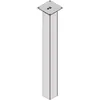 A 3D rendering of a table leg with a mounting plate on top. Produktbild-Vorschau