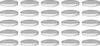 A grid of silver metal lids for jars. Produktbild-Vorschau