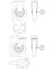 Set mit Möbelrollen Ø 125 mm, drehbar, ohne Bremse, Produktbild-Vorschau 2