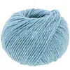 A ball of light blue yarn with flecks of white and yellow. Produktbild-Vorschau