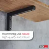 SOTECH Wandkonsole L-Winkel WK450 450 x 150 x 30 mm schwarz Produktbild-Vorschau 2