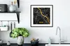 MuchoWow® Gerahmtes Poster Bonn - Stadtplan - Karte - Gold Produktbild-Vorschau 4