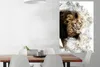 MuchoWow® Poster Löwe - Rauch - Abstrakt 80x120 cm - Produktbild-Vorschau 2