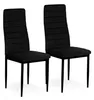 ModernHome LR-1494 Sada 4 ks jídelních židlí VELVET, černá Náhled obrázku produktu 8