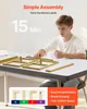 SucceBuy Kwadratowy metalowy stojak na łuk, 2,4x2,4 m, Podgląd zdjęcia produktu 5