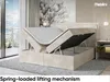 MEBLINI Boxspringbett mit Bettkasten - Gepolstert Produktbild-Vorschau 3