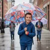 Ombrello trasparente per bambini Spiderman Anteprima dell’immagine prodotto 7