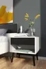 A bedside table next to a bed, with a painting on the wall. Anteprima dell’immagine prodotto