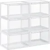 SONGMICS 6er Set Schuhboxen stapelbare Schuhorganizer Produktbild-Vorschau 2