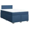 Langlebige Boxspringbett mit Matratze Blau 120x200 cm Stoff Produktbild-Vorschau 2
