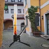 Feuersäule Schwarz/Silber – Pellet Feuerstelle raucharm Produktbild-Vorschau 8