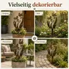 Gartenstecker Metall mit Vogel & Wildblumen, wetterfest Produktbild-Vorschau 5