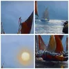 Bild auf Leinwand - Leinwandbild - Boote Sonne Fischer Produktbild-Vorschau 8
