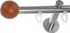 BASIT® Innenlauf Gardinenstange Edelstahl Look 16mm Produktbild-Vorschau 1