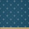 ABAKUHAUS Fleur De Lis Satin Stoff als Meterware, Produktbild-Vorschau 1
