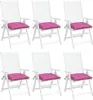 vidaXL Stuhlkissen 6 Stk. Rosa 50x50x7 cm Oxford-Gewebe Produktbild-Vorschau 4