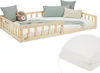 Homestyle4u Kinderbett Natur mit Rausfallschutz 120x200 cm Produktbild-Vorschau 16