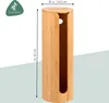 Rangement pour papier toilette rond en bambou Voir les images du produit 7