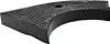 A black, curved grate or filter made of plastic. Voir les images du produit