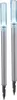Two silver solar light stakes with clear tops are shown against a white background. Produktbild-Vorschau