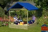 Sandkasten Sophie mit Dach 152x152x180cm Produktbild-Vorschau 1