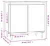 vidaXL Koupelnová skříňka Concrete Grey 58 x 33 x 60 cm Náhled obrázku produktu 8