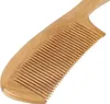 Handgefertigter 100 % natürlicher Haarkamm aus grünem Produktbild-Vorschau 4