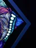PSYWORK Schwarzlicht Mesh Elasthan 3D Raute "Magnetic Field Produktbild-Vorschau 4