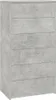 vidaXL Příborník se 6 zásuvkami betonově šedý 50x34x96 cm Náhled obrázku produktu 2