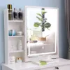 Tavolino da toilette con specchio scorrevole con luce LED e Anteprima dell’immagine prodotto 10