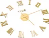 vidaXL 3D-Wanduhr Modernes Design Golden 100 cm XXL Produktbild-Vorschau 3