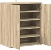 vidaXL Szafka na buty dąb sonoma 60x35x70 cm materiał Podgląd zdjęcia produktu 5