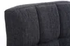 A close-up view of the textured fabric of a dark gray bar stool. Náhled obrázku produktu