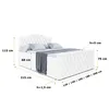 ALTDECOR Boxspringbett mit Fußteil, 2 Matratzen und Topper Produktbild-Vorschau 6