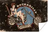 MuchoWow® Poster Mancave - Motor - Frauen - Retro 120x80 cm Produktbild-Vorschau 1