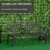 Outsunny Gartenbank mit ausziehbarem Tisch für 2 Personen Produktbild-Vorschau 6